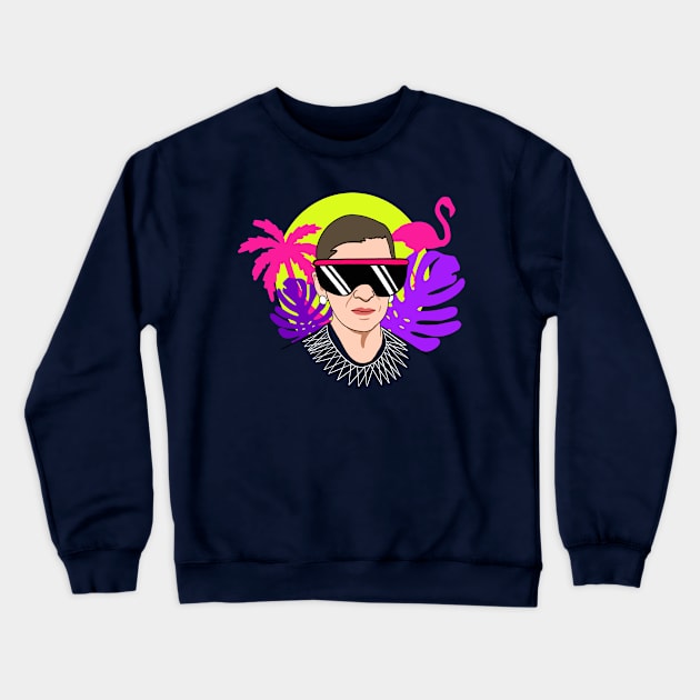 RBG 80s Portrait Crewneck Sweatshirt by isstgeschichte